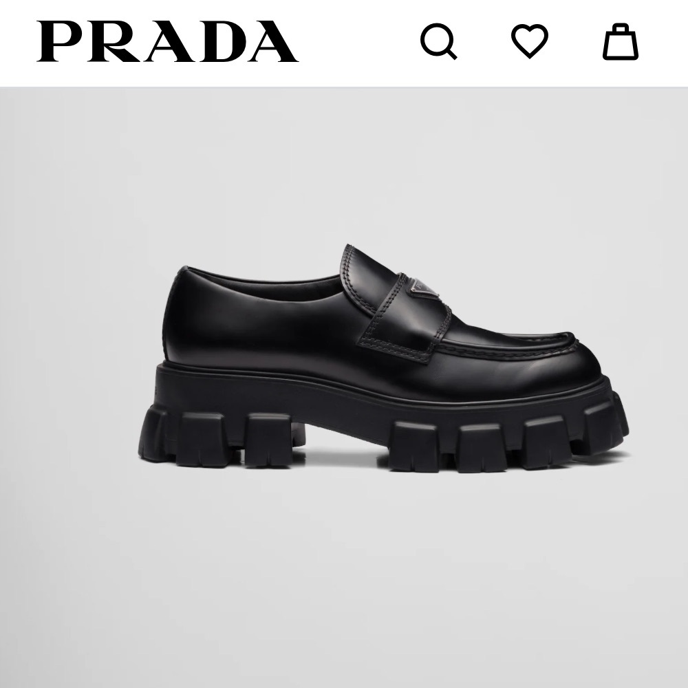 !!SOLD!! Authentic Prada Monolith Lug Sole Loafer EU39